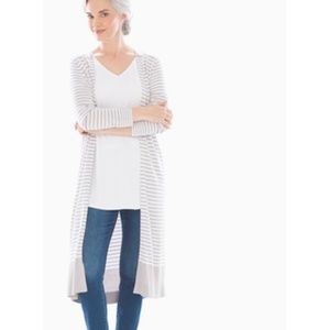 SOMA Colorblock Striped Long Cardigan XL